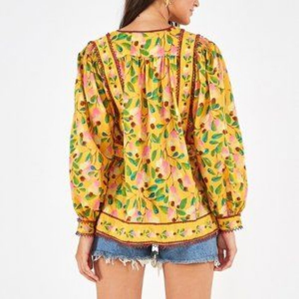 FARM Rio Mini Cashew Blouse - Picture 2 of 13